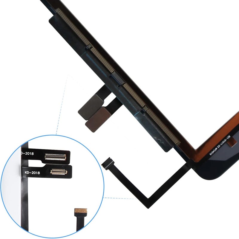 ARSSLY for iPad 6 2018 A1893 A1954 Touch Screen Replacement for iPad 6th Gen Digitizer for iPad 2018 Glass Panel with Tools & Home Button(White,Not LCD Display) - Image 5